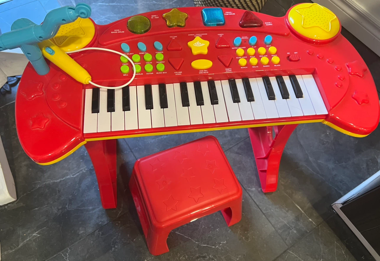 Kids Musical Keyboard with Stool