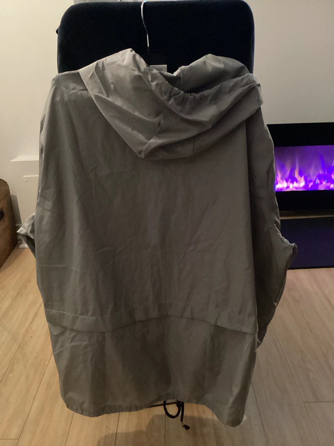 Silver/Grey Lightweight hooded Rain Jacket - 2XL - photo 5
