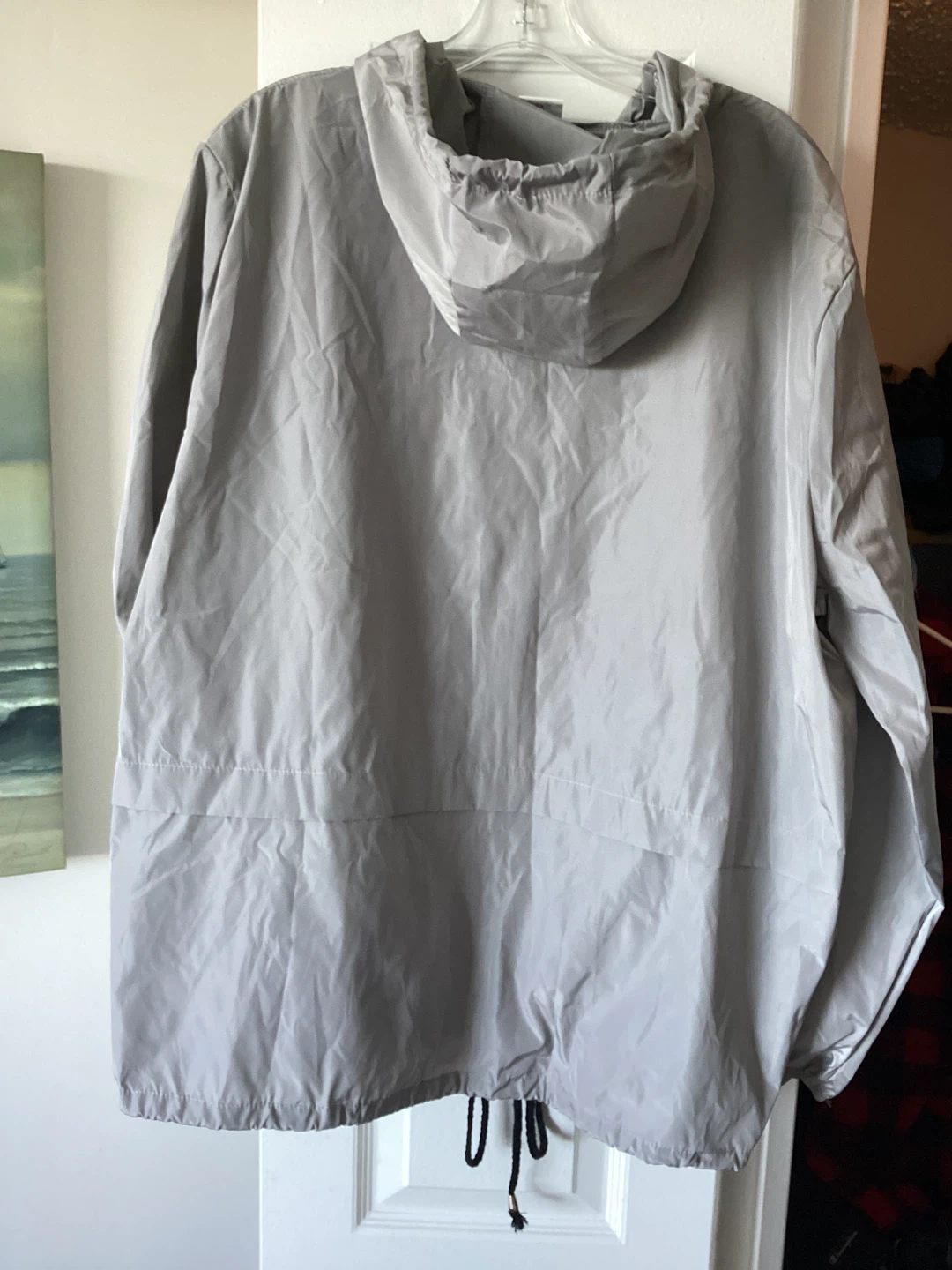 Silver/Grey Lightweight hooded Rain Jacket - 2XL - photo 2