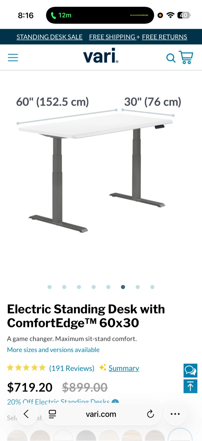 AMQ Electric Standing Desk – Height Adjustable