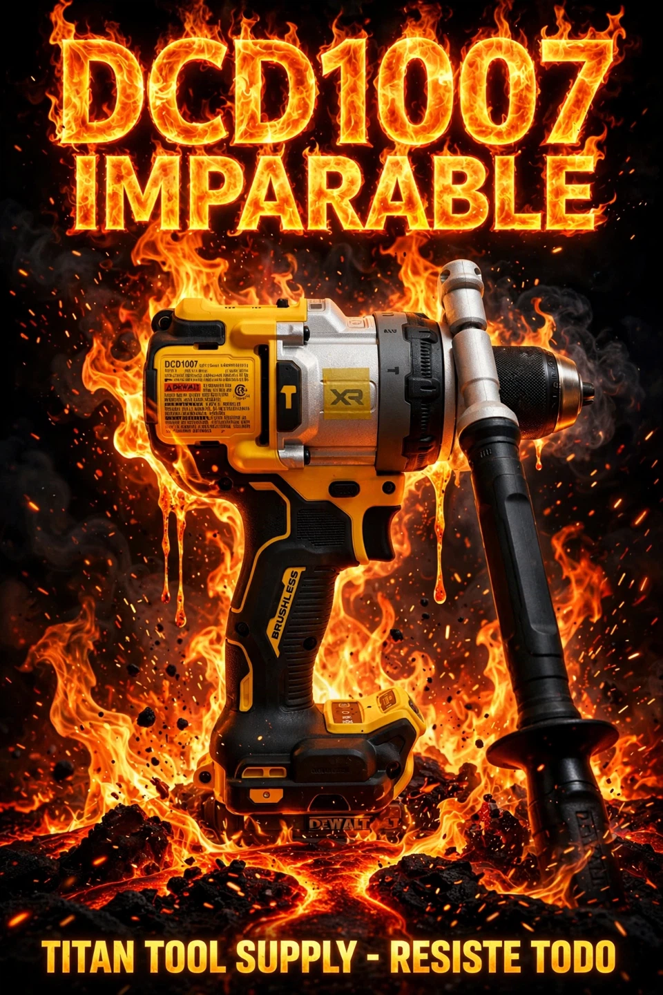 DEWALT DCD1007 20V XR Brushless Hammer Drill - Tool Only