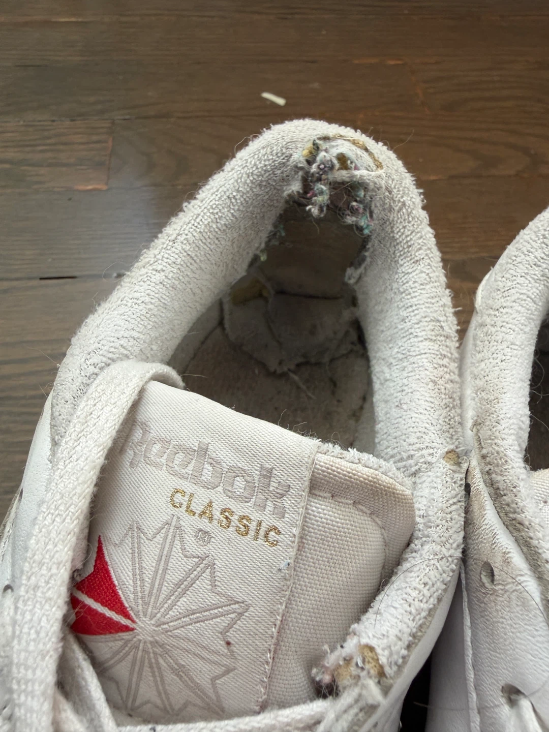 White Reebok Classic Shoes - photo 3