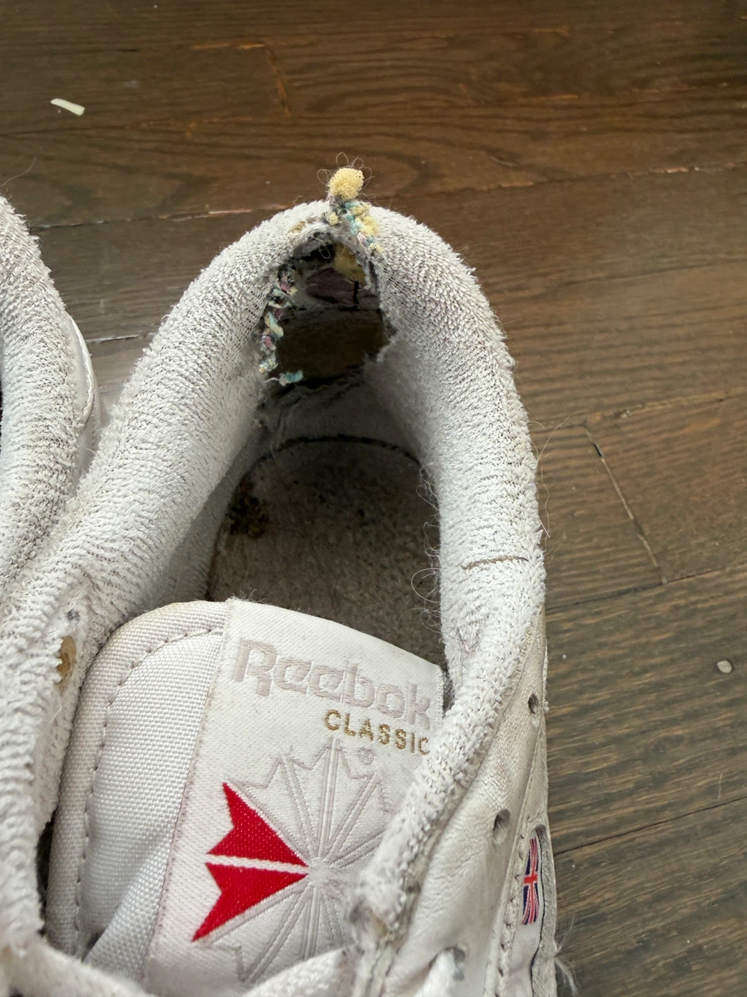 White Reebok Classic Shoes - photo 4