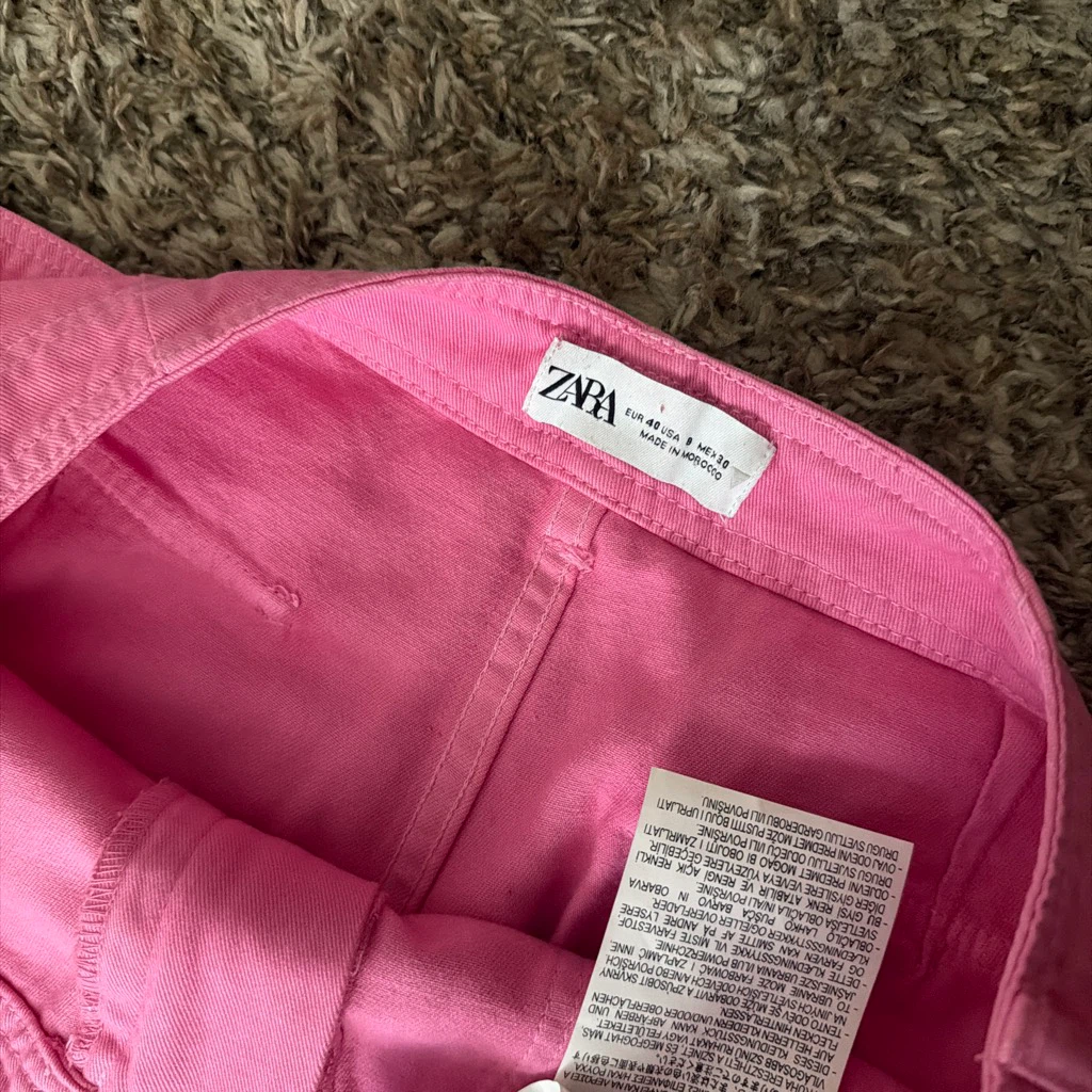 Zara Pink Cargo Pants - photo 3