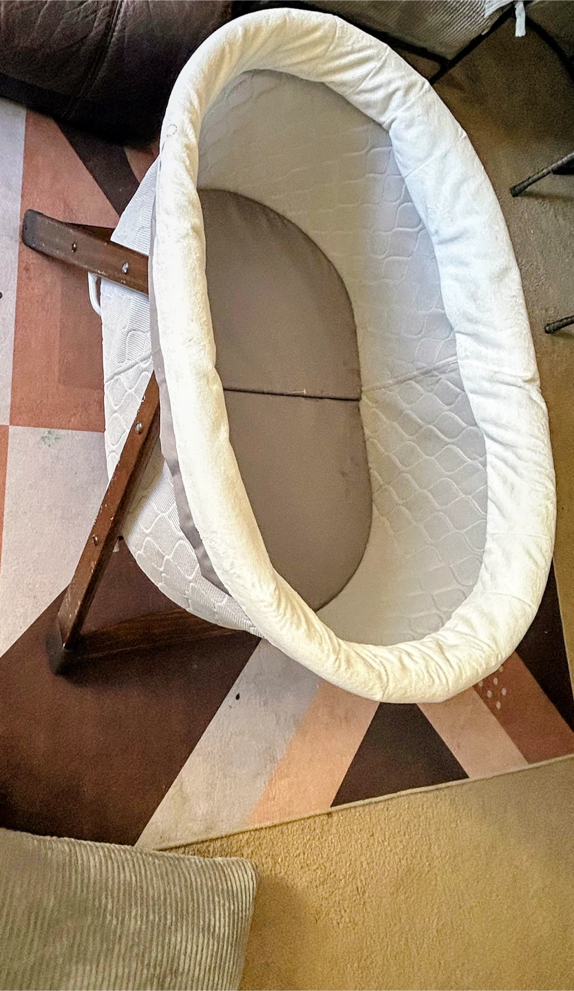 Baby Bassinet with Wooden Frame