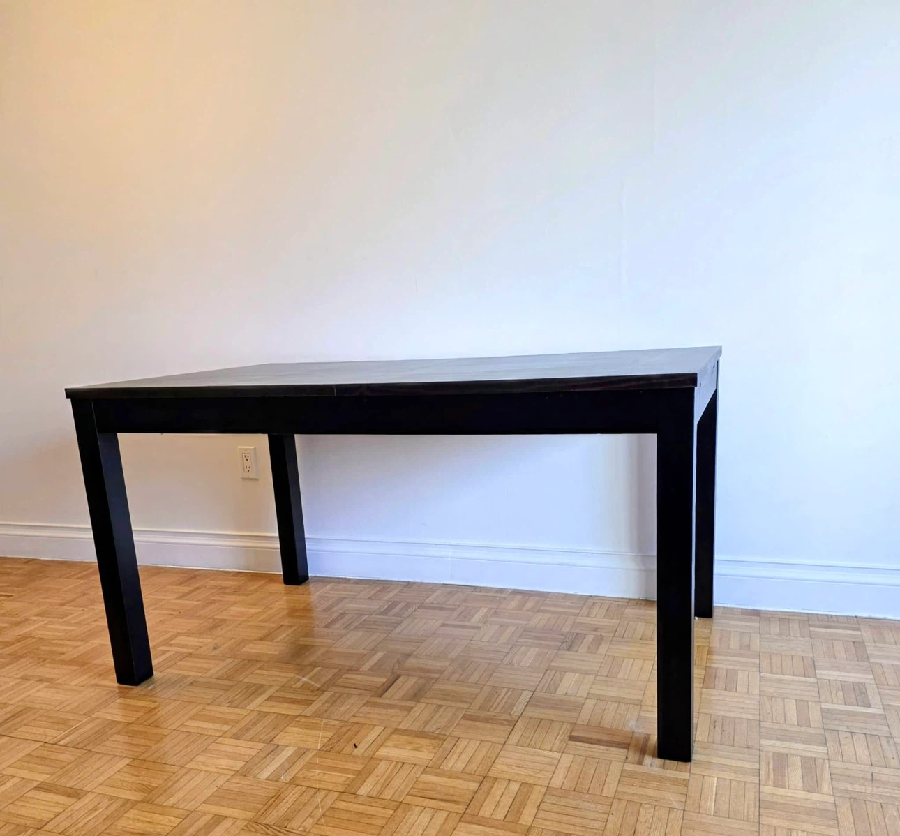 IKEA Bjursta extendable dining table, dark brown - photo 2