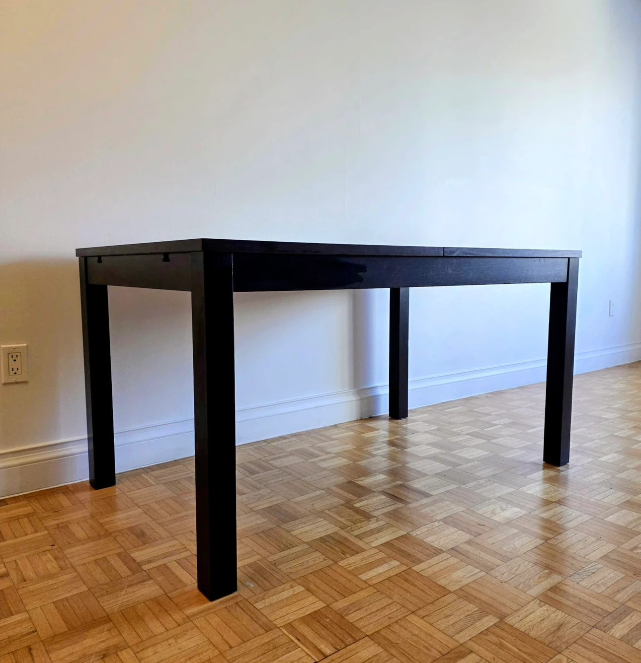 IKEA Bjursta extendable dining table, dark brown - photo 3
