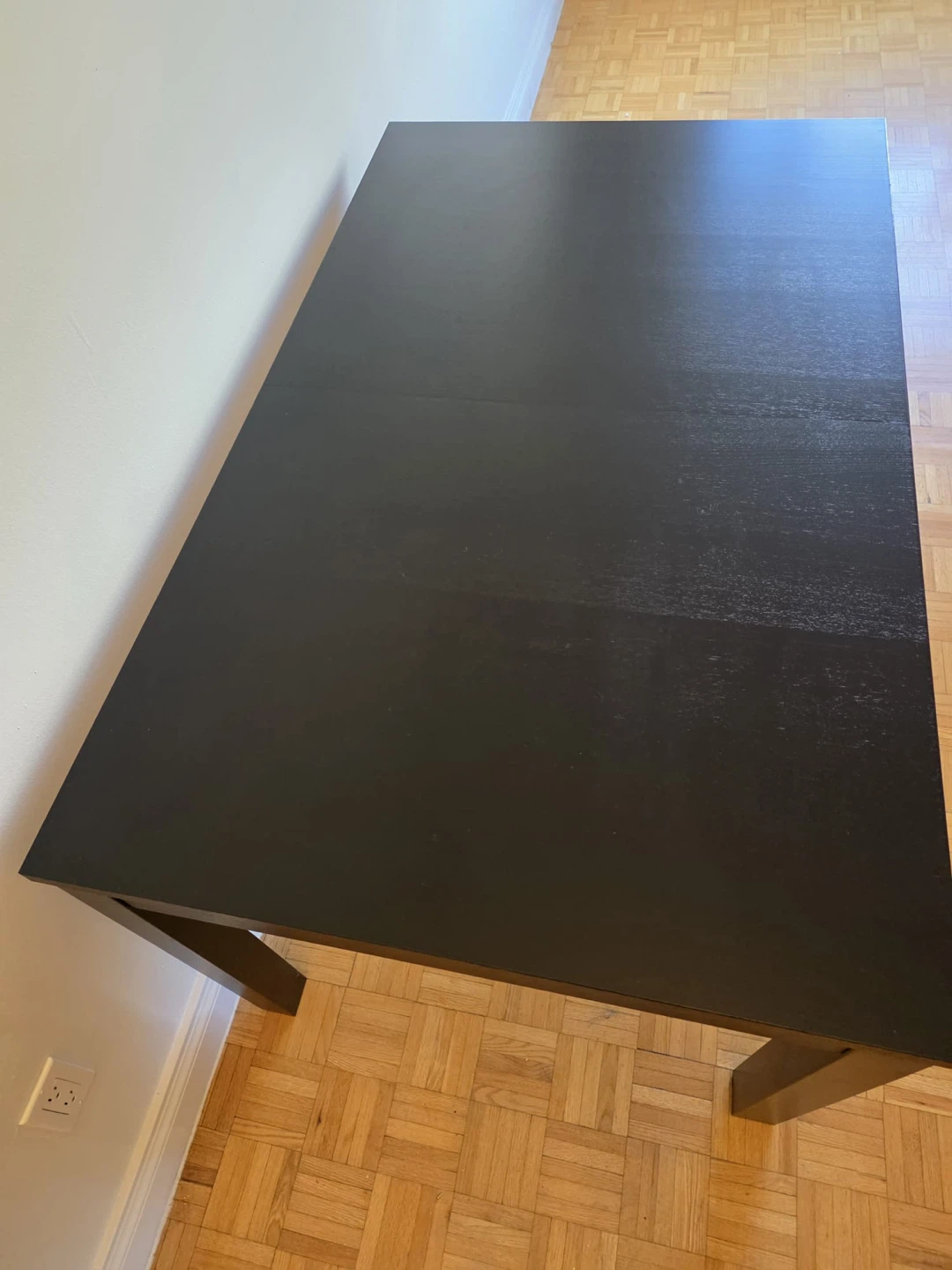 IKEA Bjursta extendable dining table, dark brown - photo 4