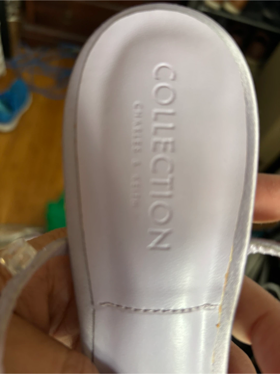 Charles & Keith Lavender Crystal Heeled Sandals