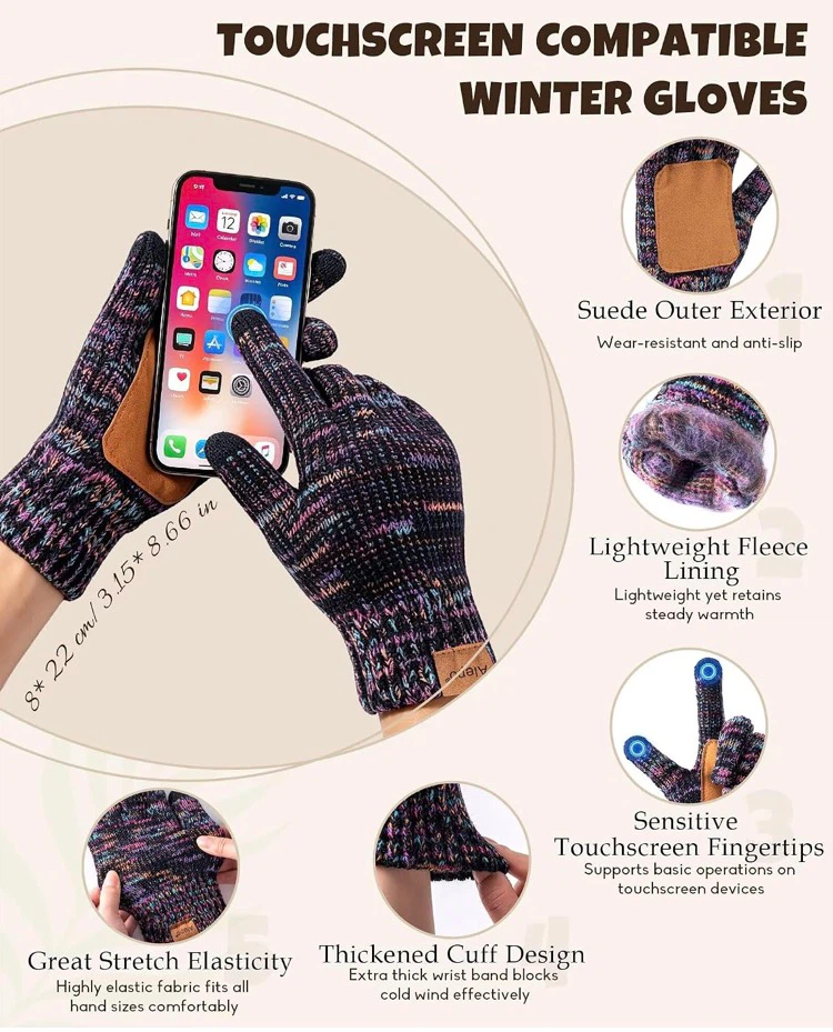 Winter Beanie, Scarf, and Glove Set - photo 5