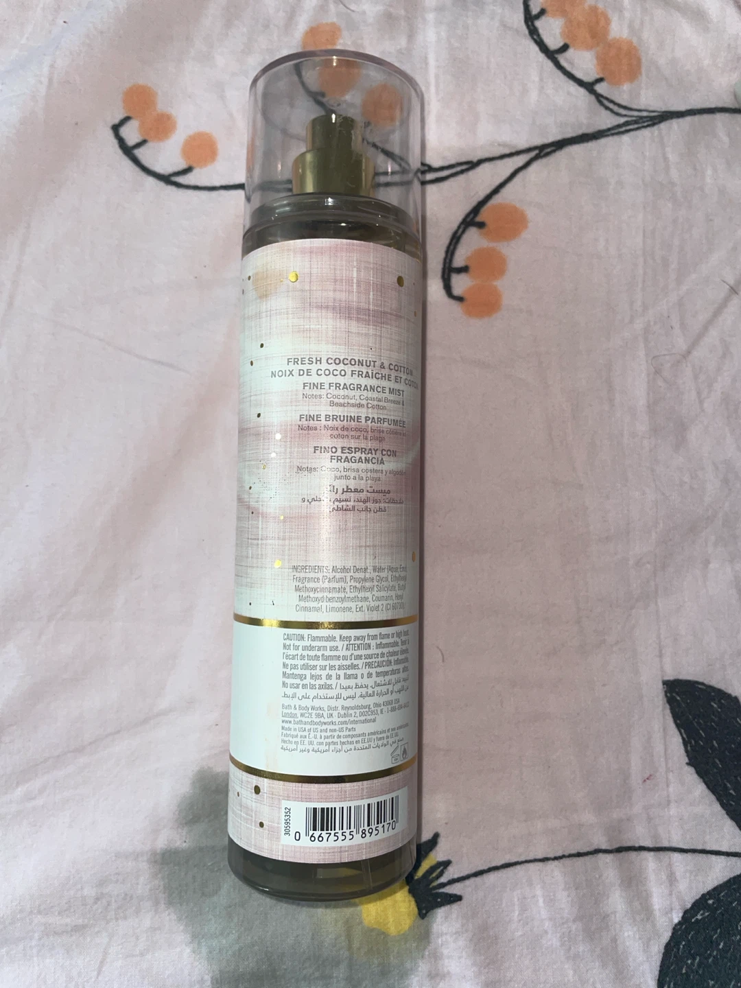 Bath & Body Works Fresh Coconut & Cotton Fragrance Mist - photo 2