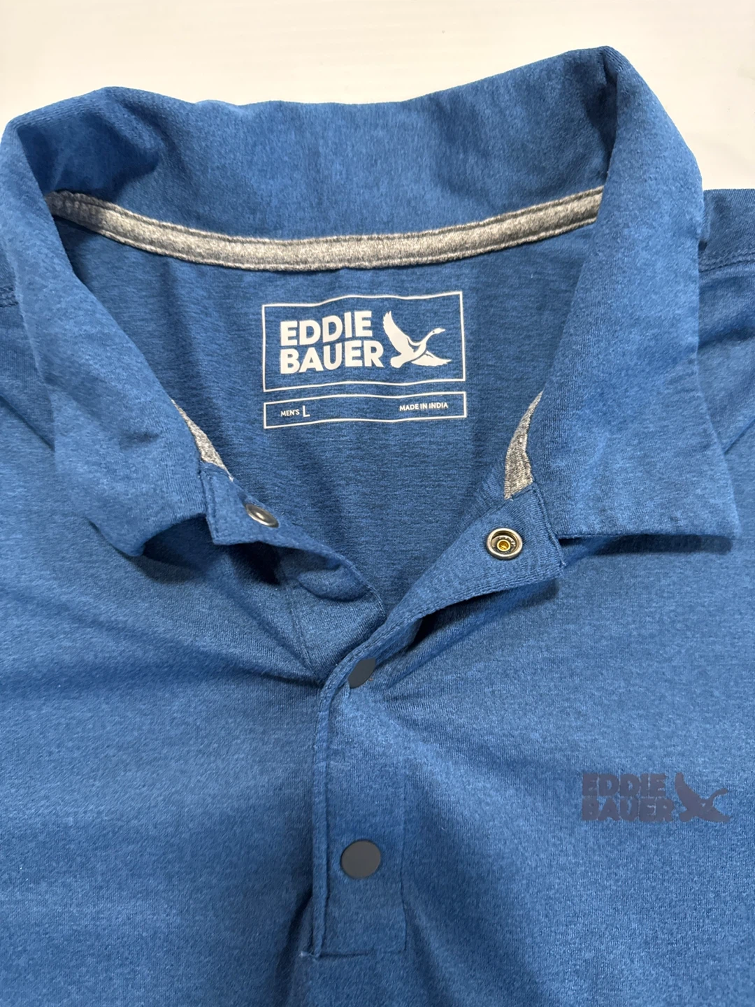Eddie Bauer Blue Polo Shirt - photo 2