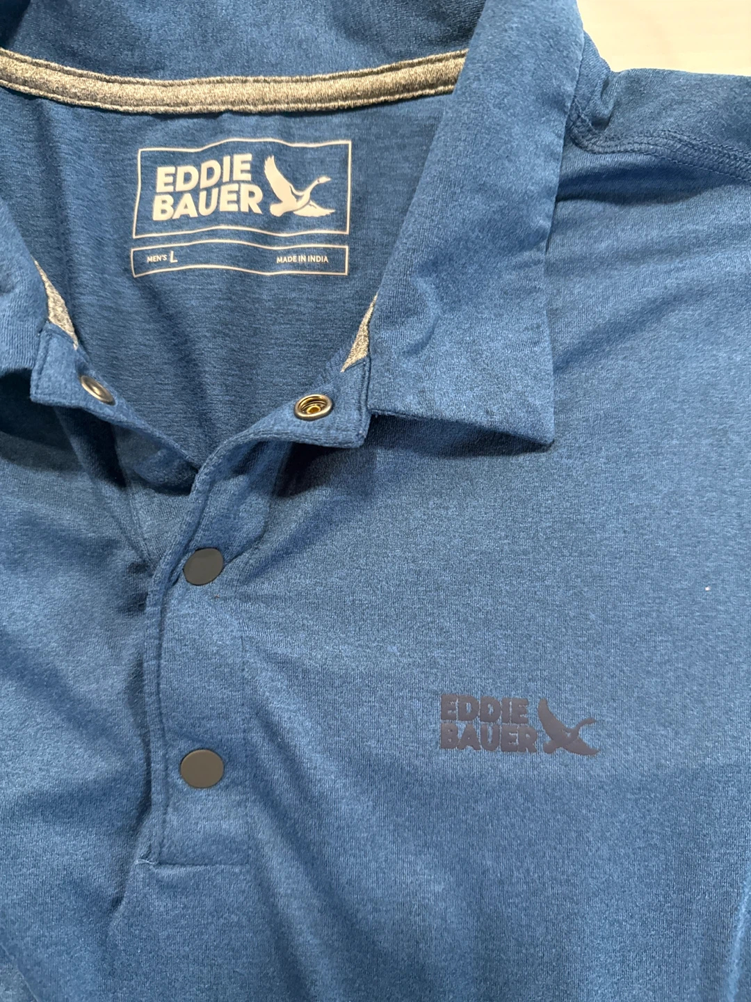 Eddie Bauer Blue Polo Shirt - photo 4