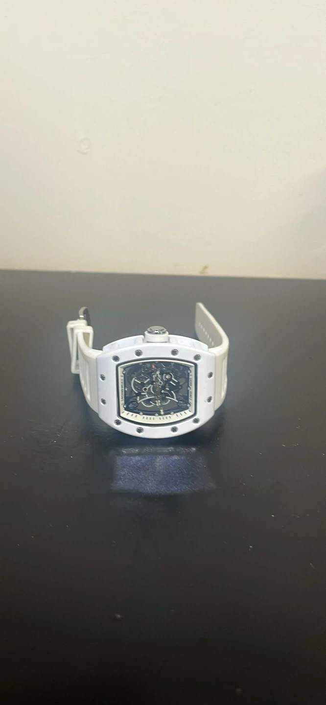 Richard Mille Style Skeleton Watch - White - photo 4