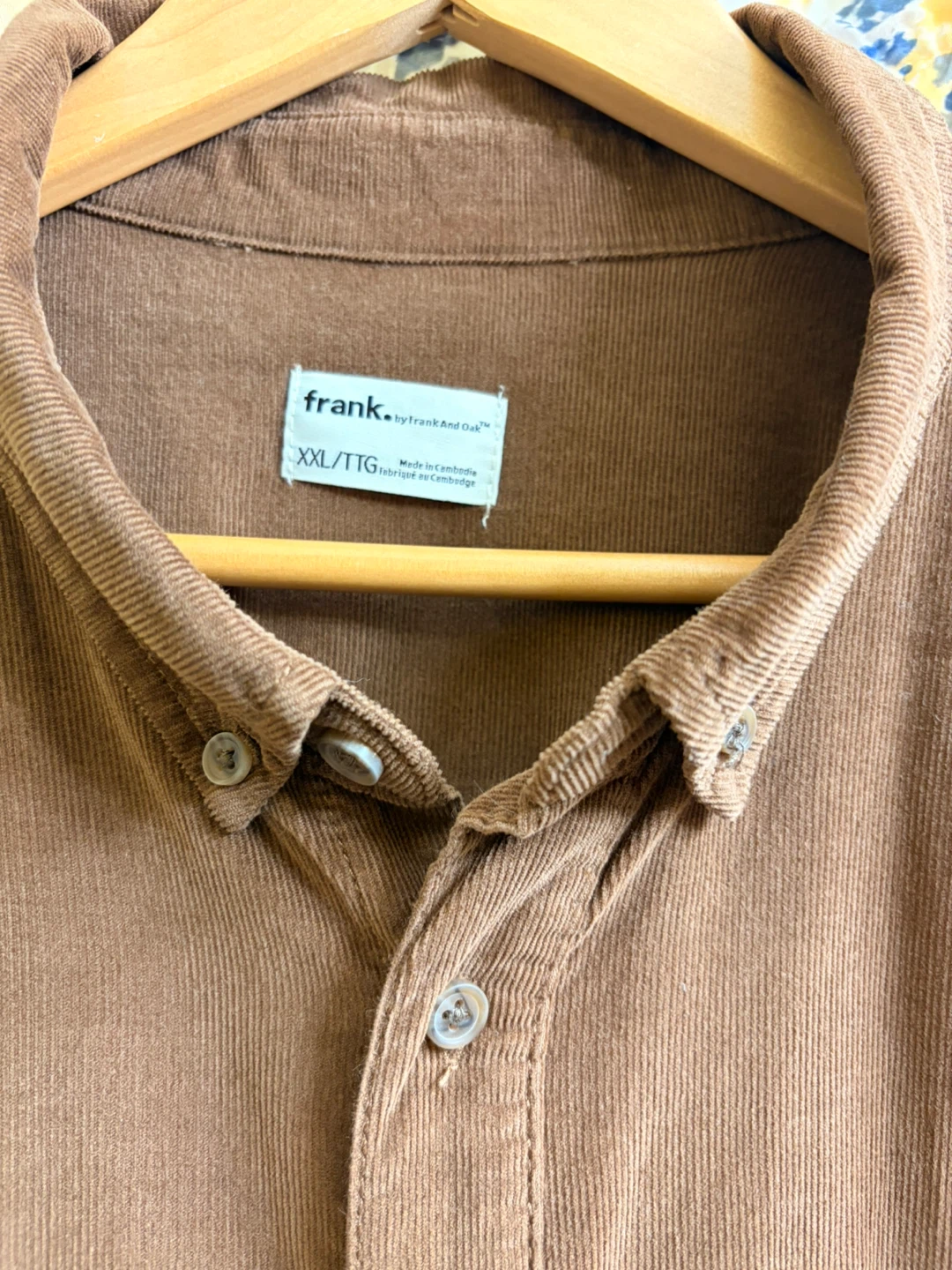 Frank And Oak Corduroy Button-Up Shirt, XXL - photo 5