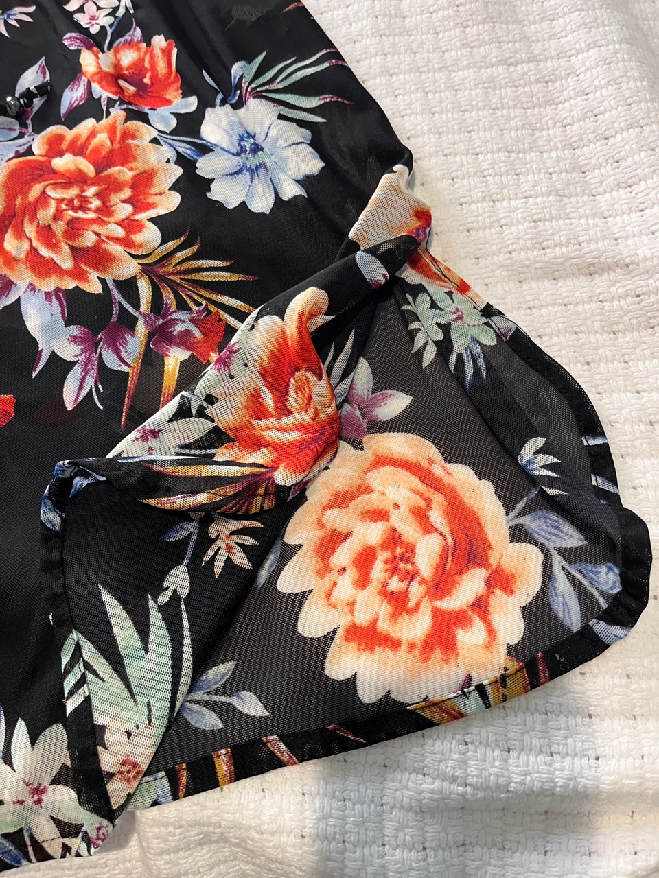Lildy Floral Silky Cover-Up - photo 4