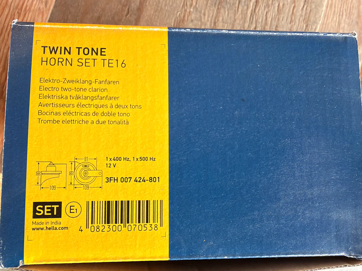 Hella Twin Tone Horn Set TE16 - photo 3