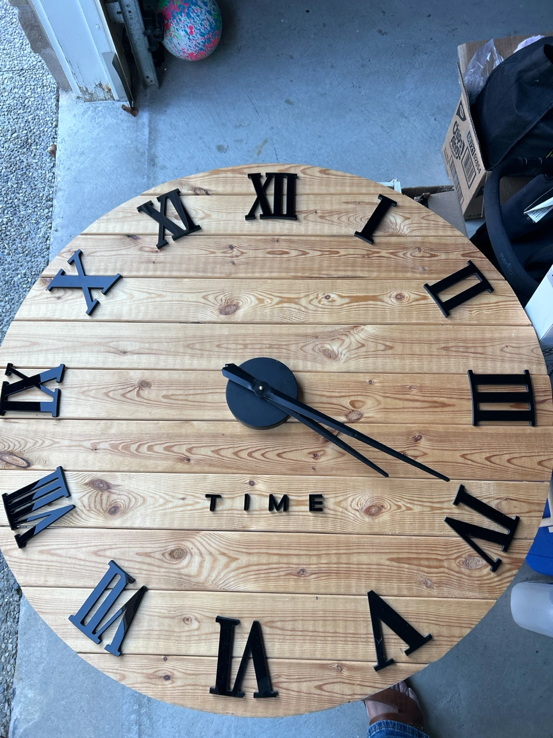 Handmade Large Wooden Wall Clock