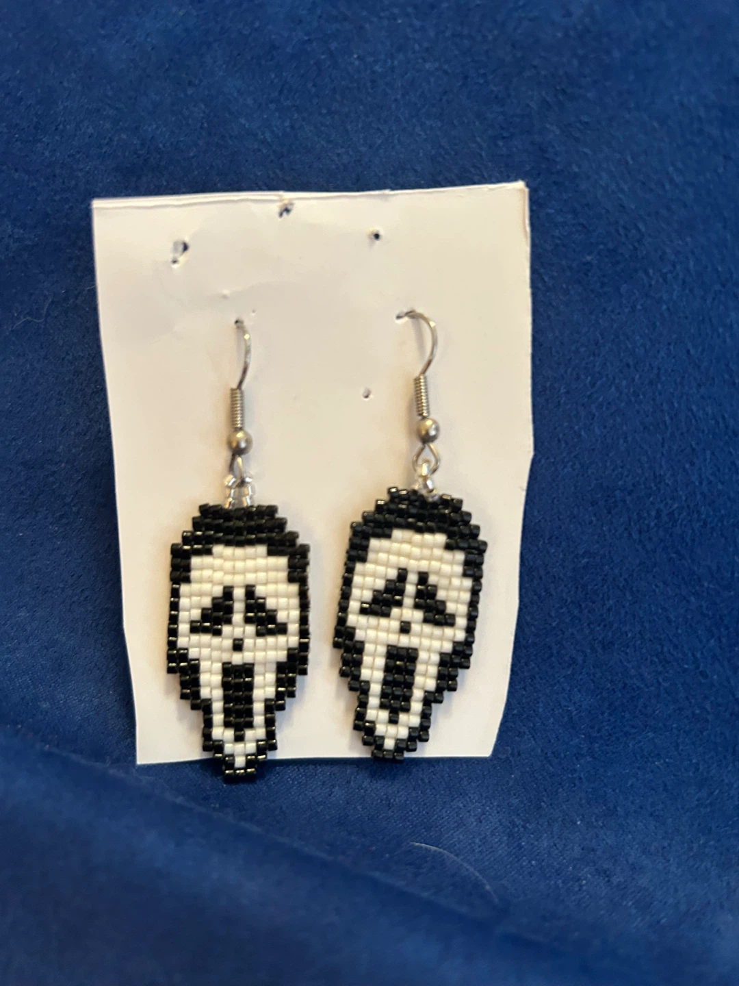 Ghostface beaded earrings
