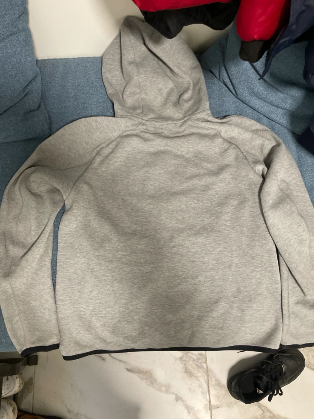 Nike Tech Fleece Full-Zip Hoodie - Grey - Size Small Old Season - photo 3