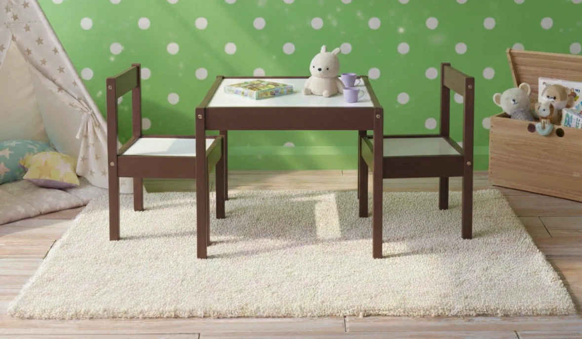 Brand New 3pc Kids Dry Erase Table and Chairs Set - photo 2