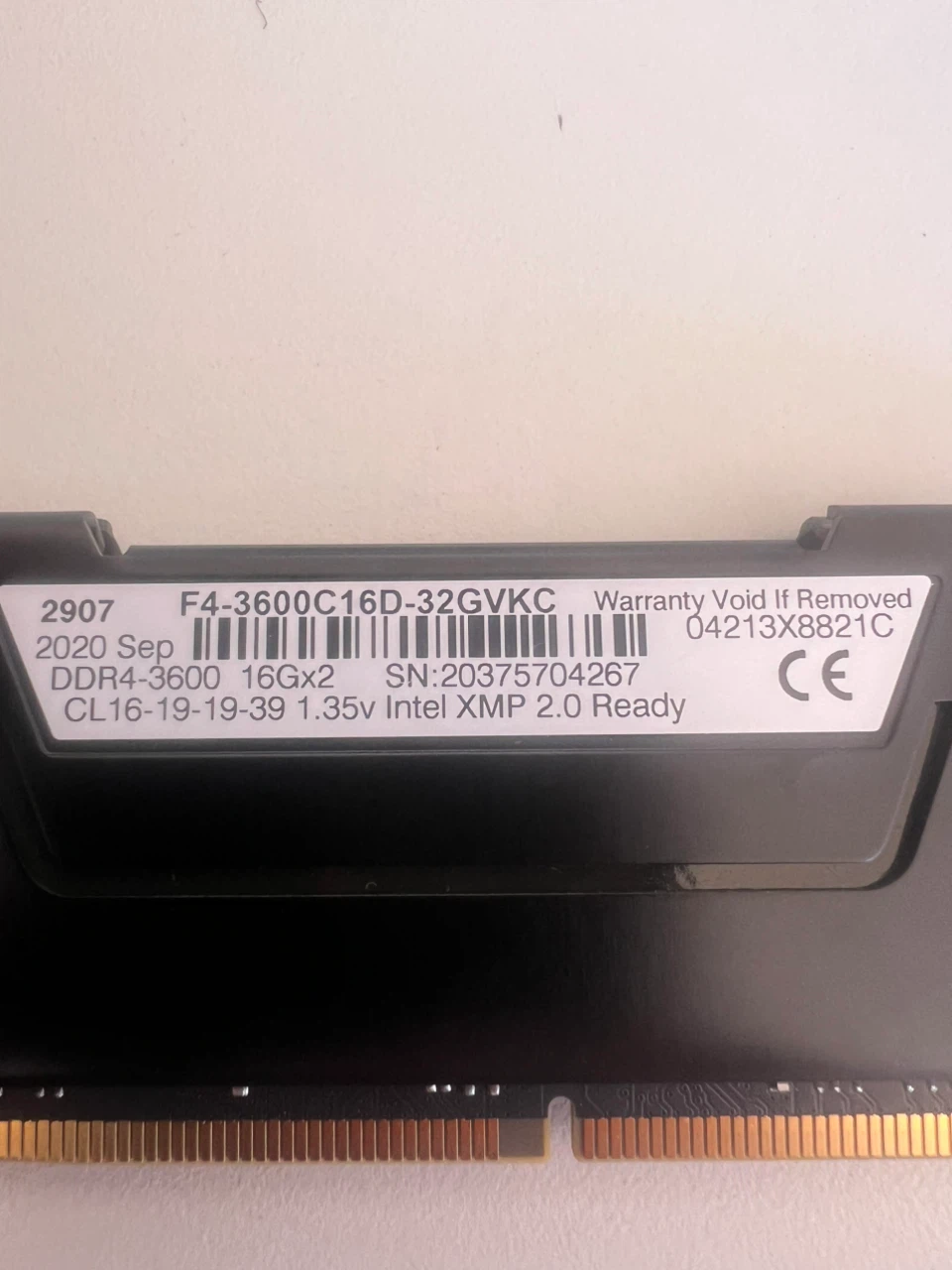 G.Skill Ripjaws V 32GB (2x16GB) DDR4 3600MHz RAM - photo 2