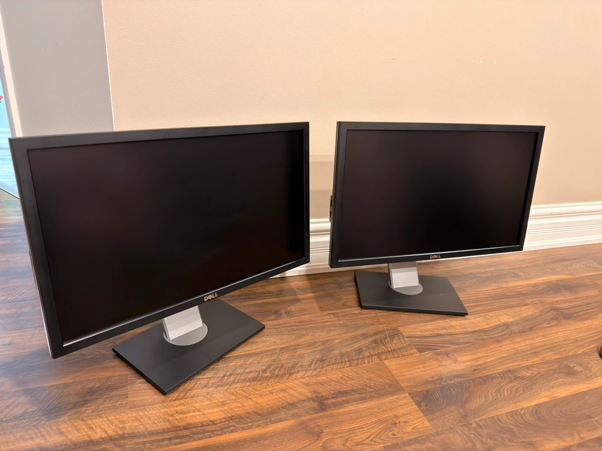Two Dell P2210 Professional Monitors
