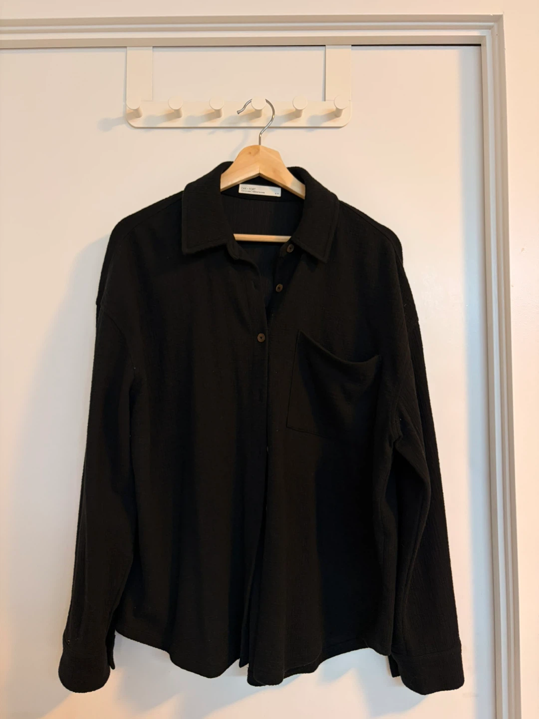 Oak + Fort Black Shirt and Pants Set