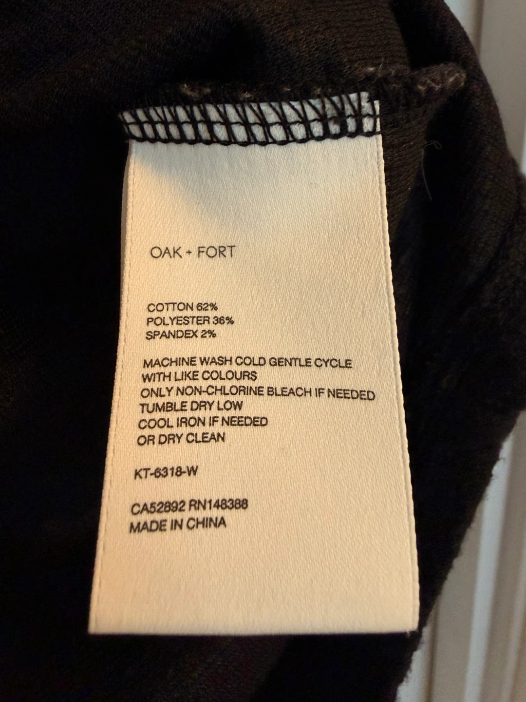 Oak + Fort Black Shirt and Pants Set - photo 3