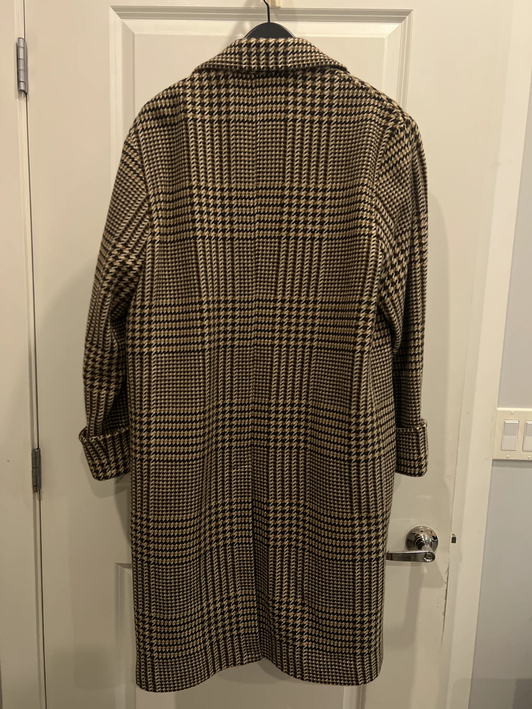 Zara Houndstooth Wool Blend Coat - photo 2
