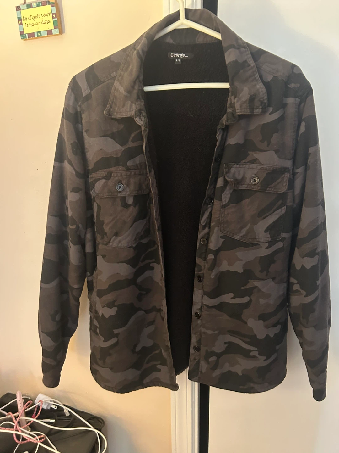 George Camo Sherpa-Lined Shirt Jacket - photo 3