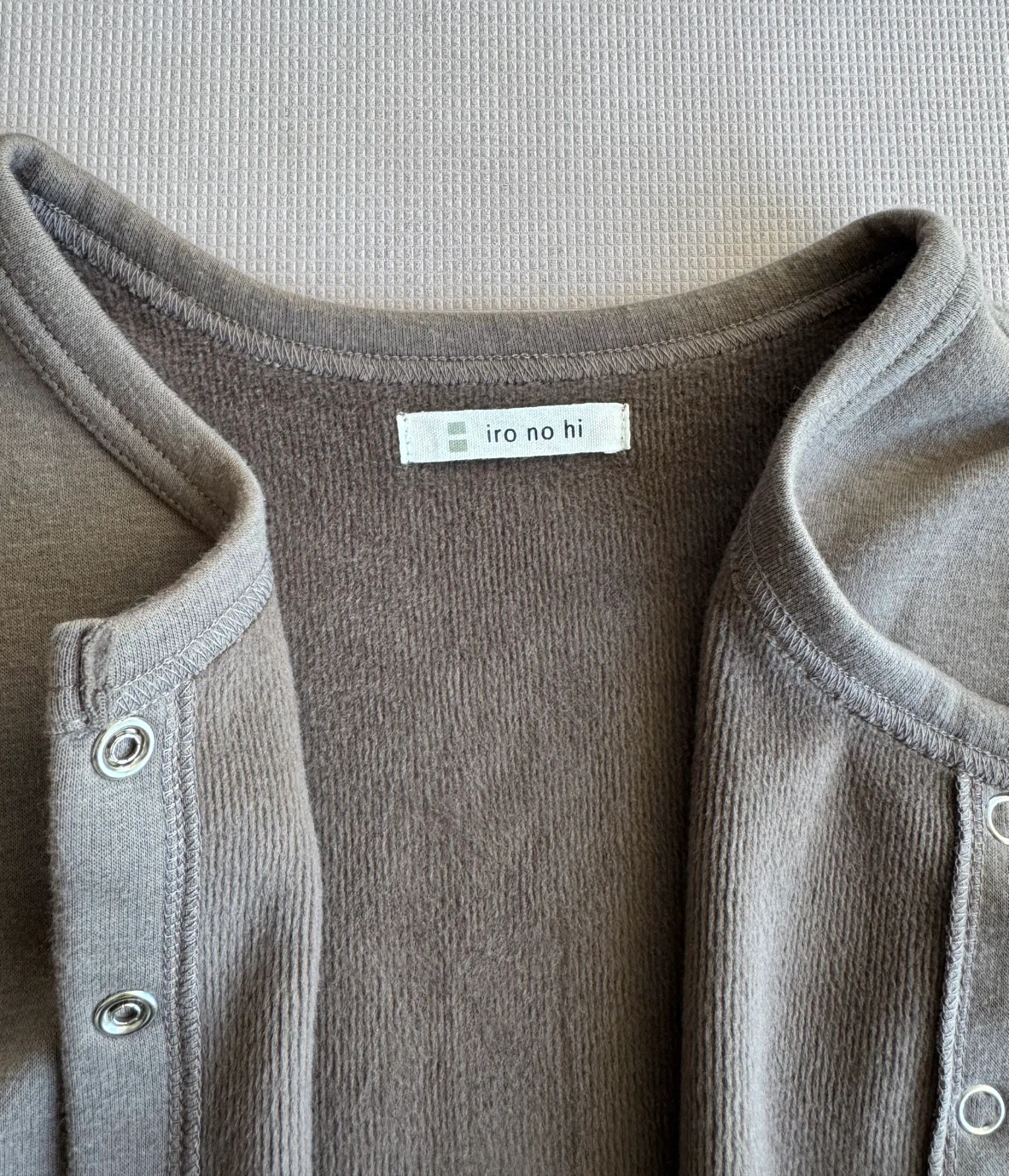 iro no hi Grey Cardigan fleece- Size M - photo 2