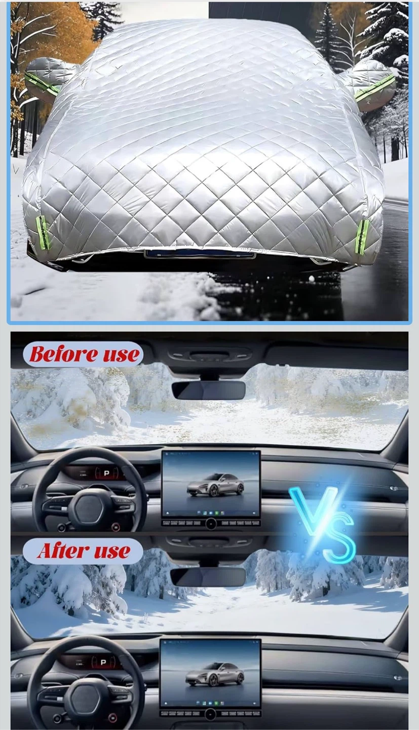 Winter Car Half Cover