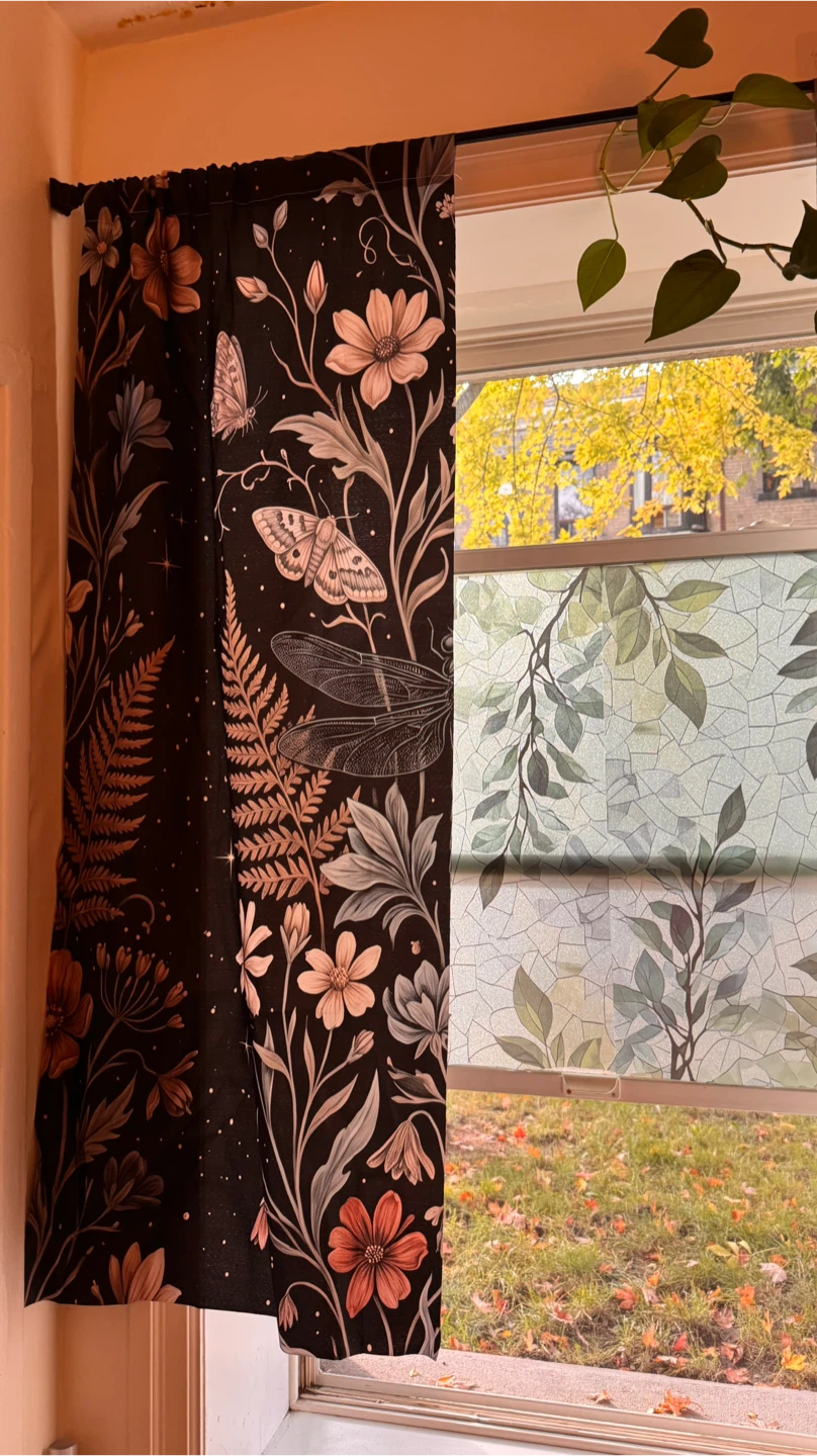 Botanical Moth and Dragonfly Curtains - photo 2