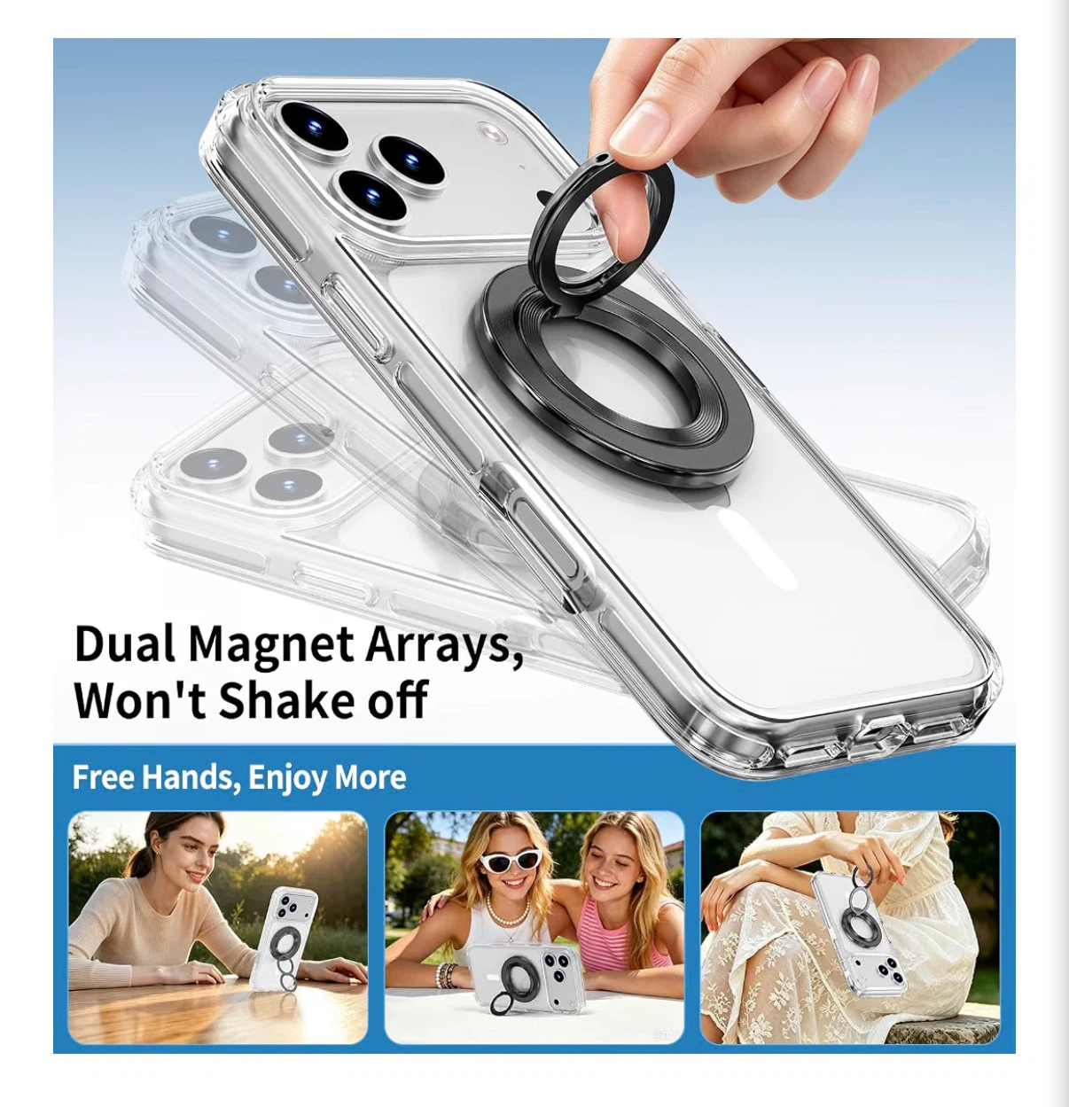 Clear Magnetic Case for iPhone 18/17 Pro Max - photo 3