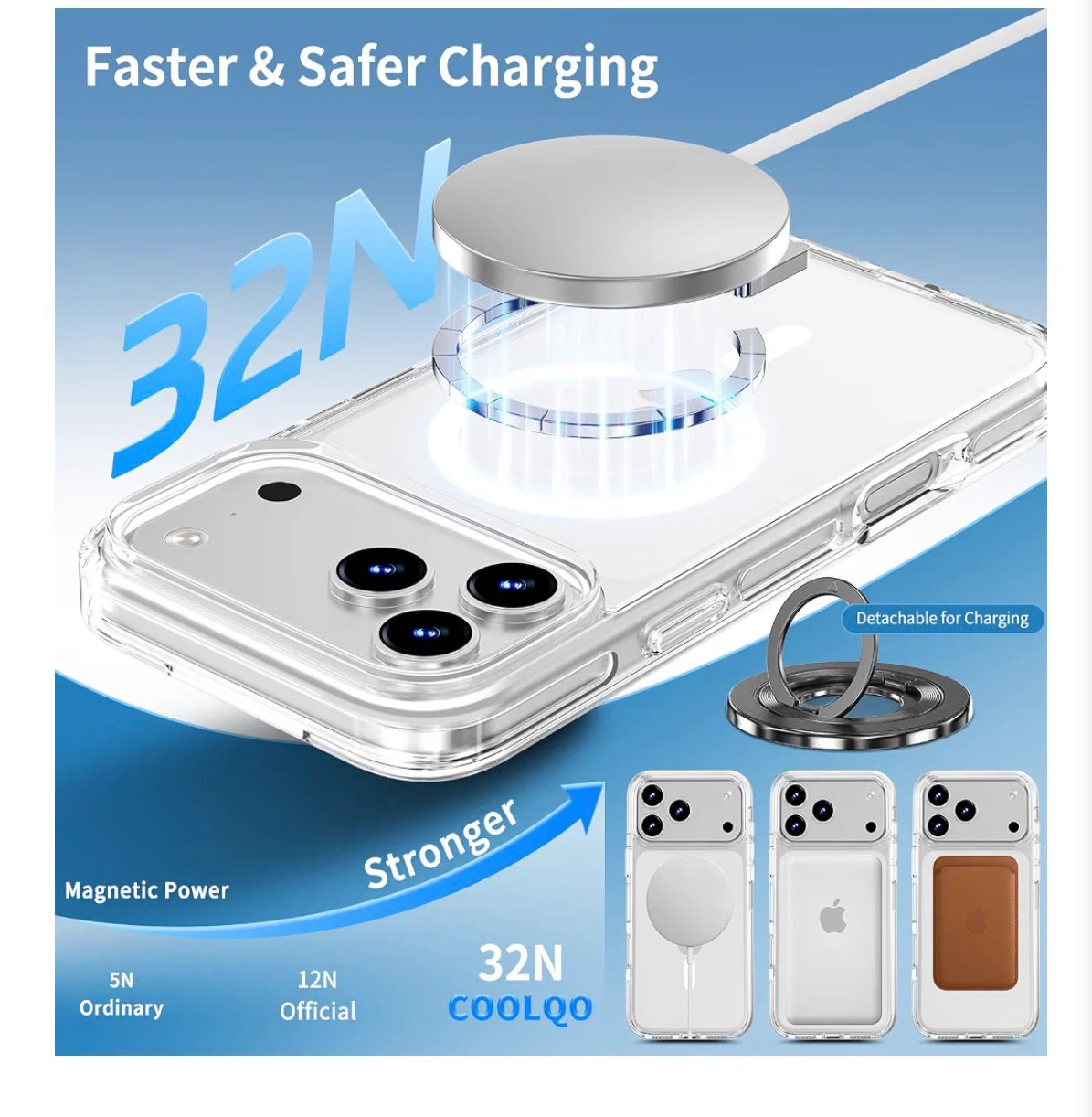 Clear Magnetic Case for iPhone 18/17 Pro Max - photo 4