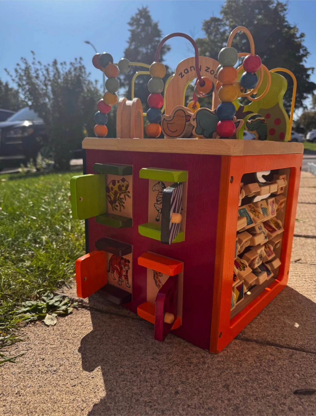 B. Zany Zoo Wooden Activity Cube