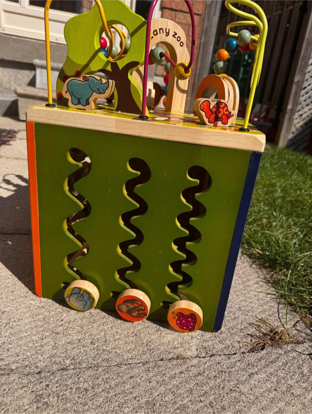 B. Zany Zoo Wooden Activity Cube - photo 2