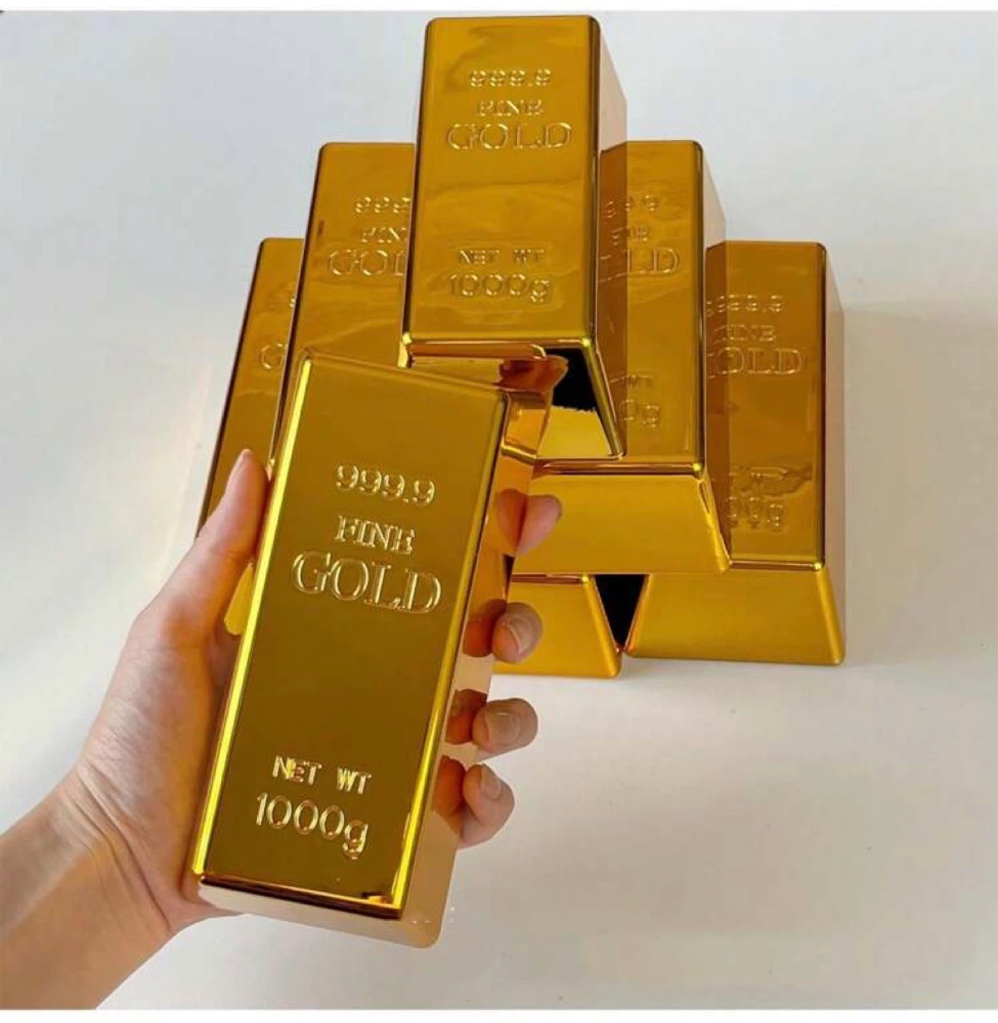 Decorative Small Gold Bar -Plastic
