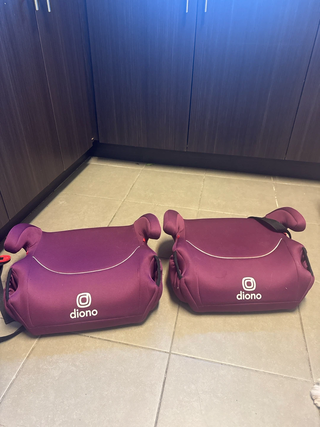 Two Diono Backless Booster Seats
