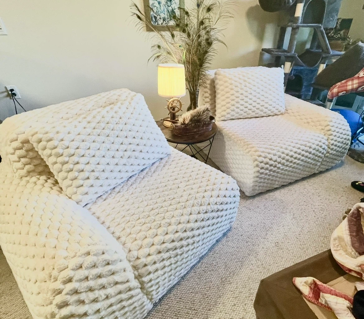 Textured Modular Floor Couch - photo 3
