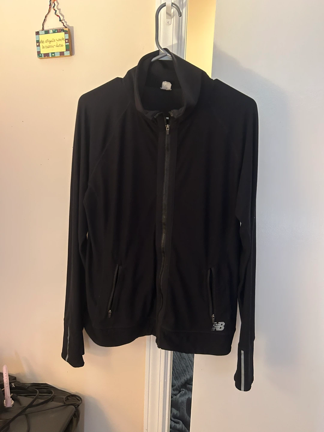 New Balance Black Full-Zip Athletic Jacket