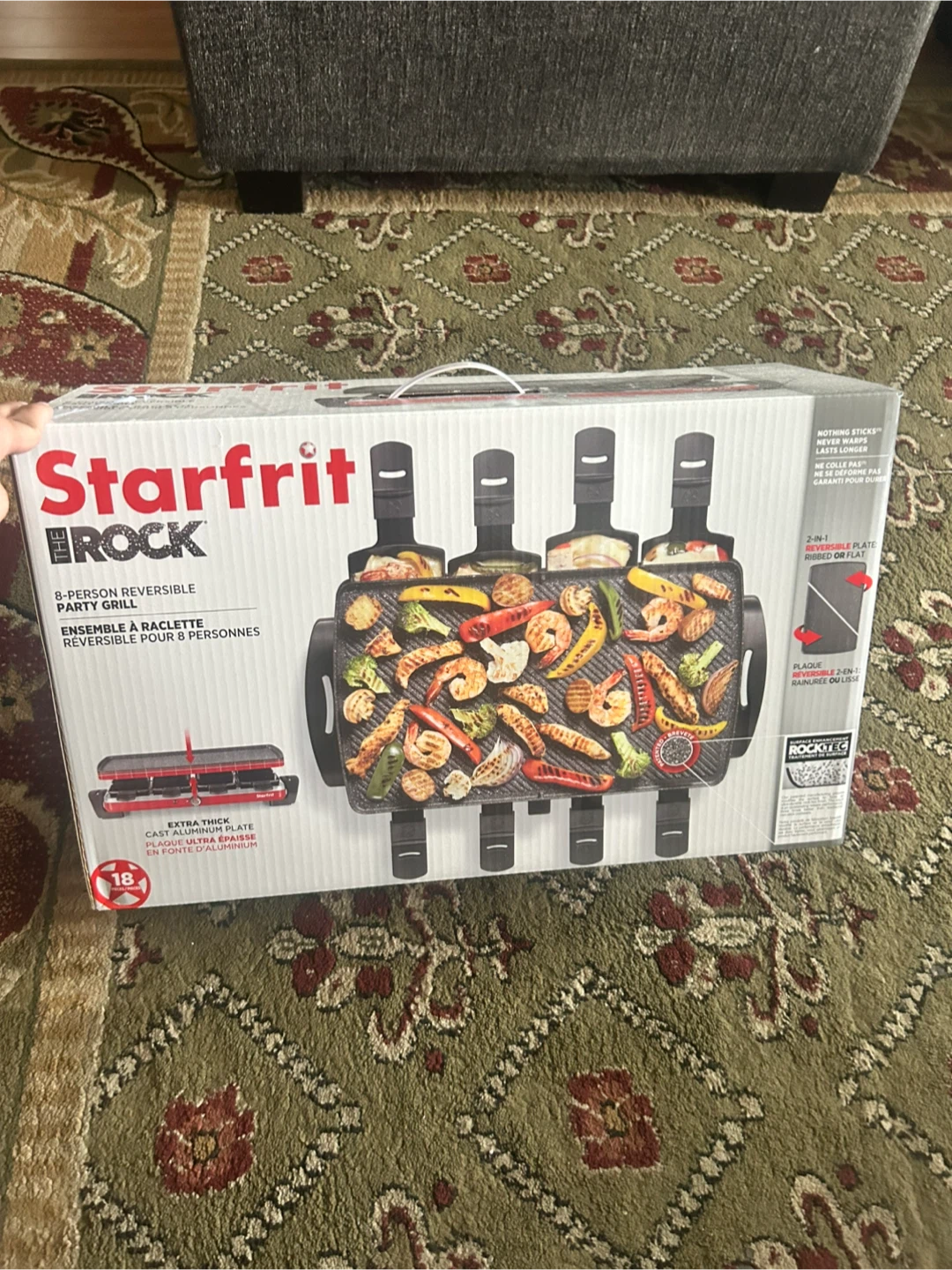Starfrit The Rock 8-Person Reversible Party Grill - photo 2