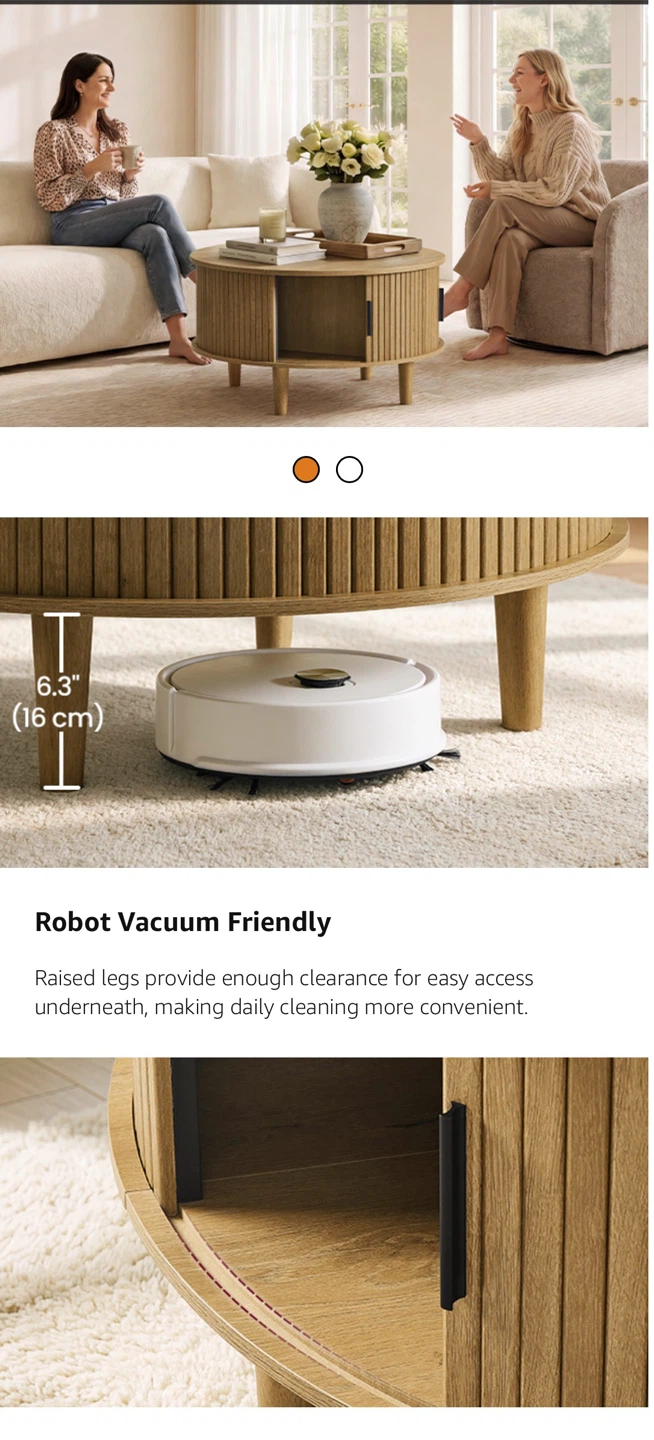 VASAGLE Round Lift-Top Coffee Table - photo 5