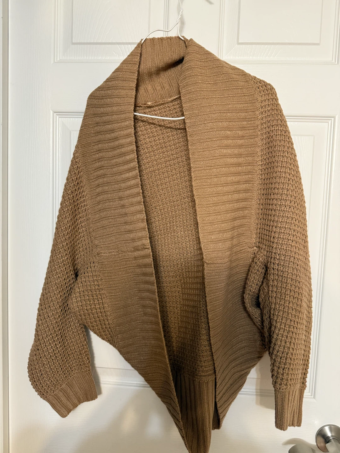 Brown knit cardigan