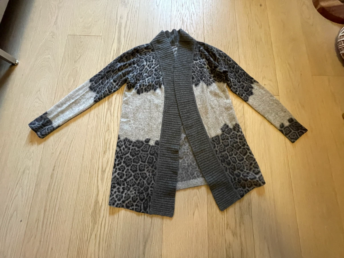 Leopard Print Open Cardigan