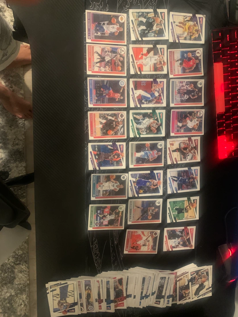 Large Collection of Panini NBA Basketball Trading Cards