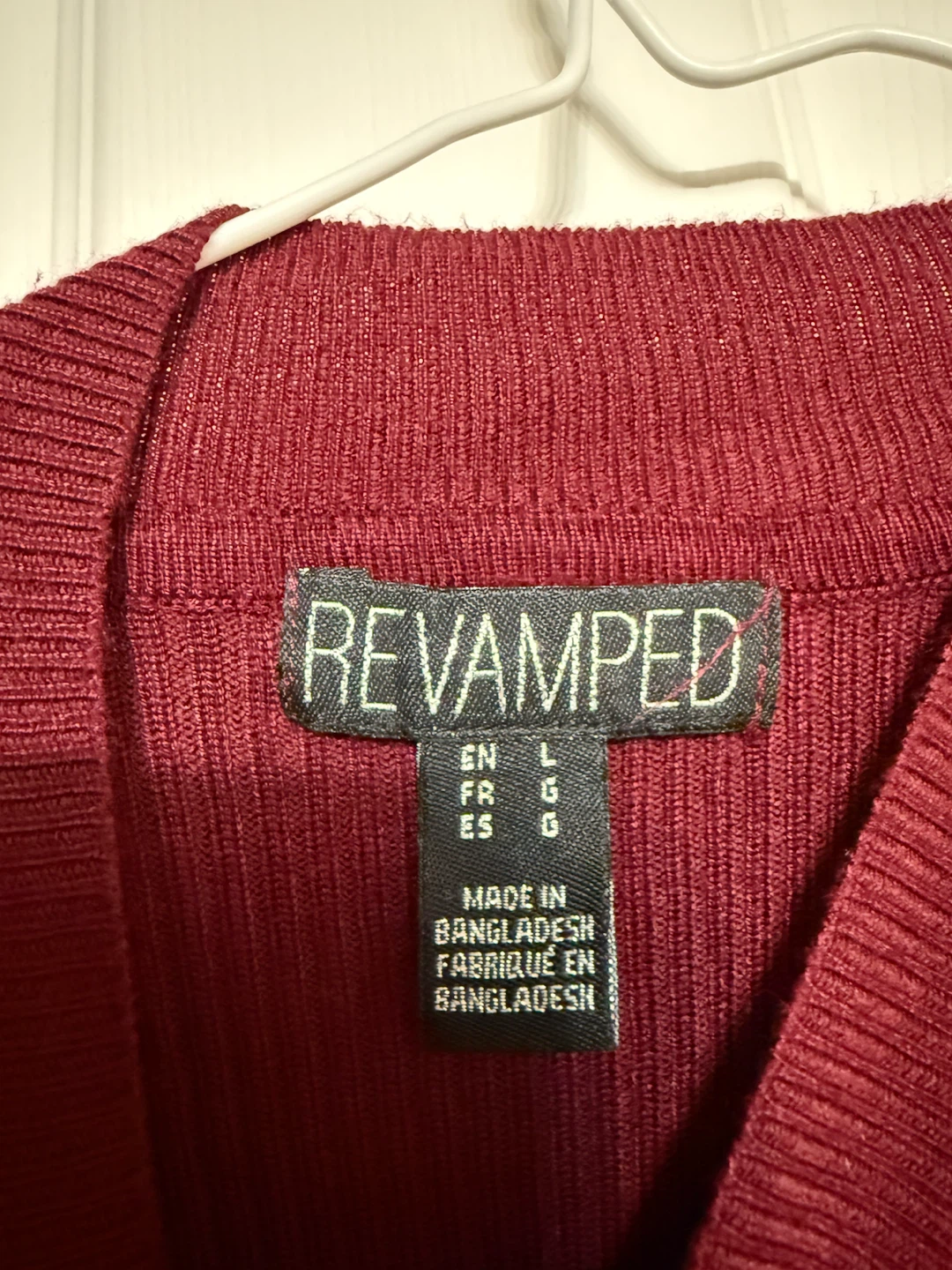 Revamped burgundy cut-out mock neck top - photo 2