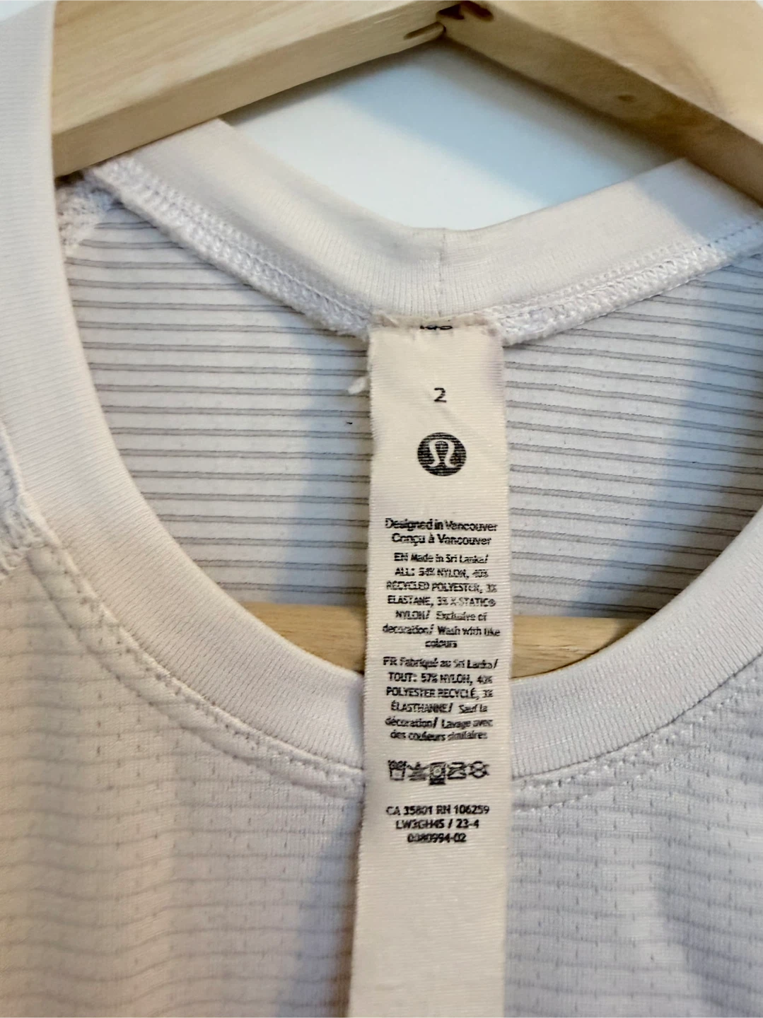 Lululemon Swiftly Tech Cropped Long Sleeve 2.0 - White - photo 2