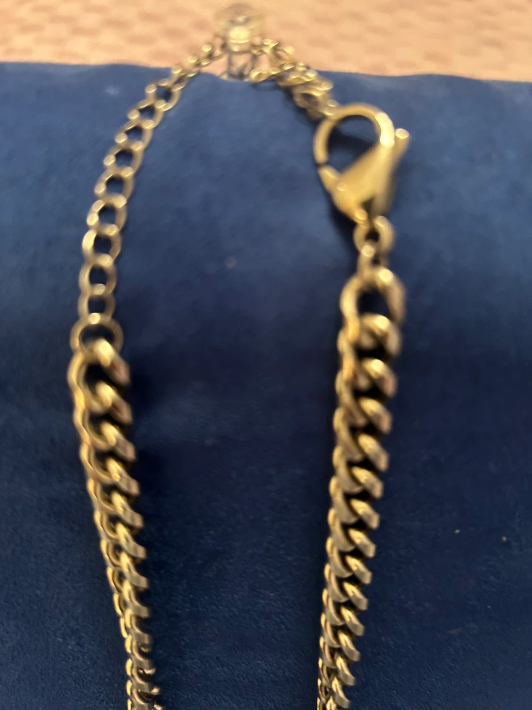 Gold-Tone Chain Necklace with Evil Eye Pendant - photo 5